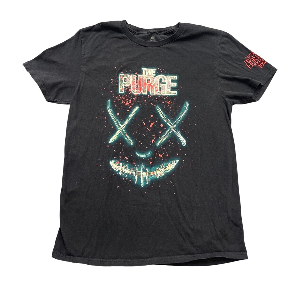 Universal Studios The Purge T-Shirt Medium Black Halloween Horror Nights 2024